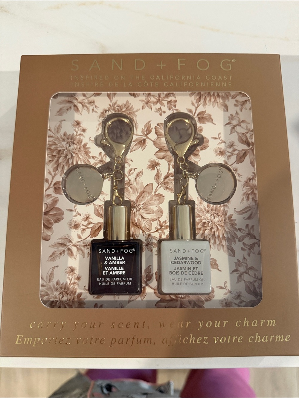 SAND+FOG Gold Travel Fragrance Duo — Vanilla & Jasmine